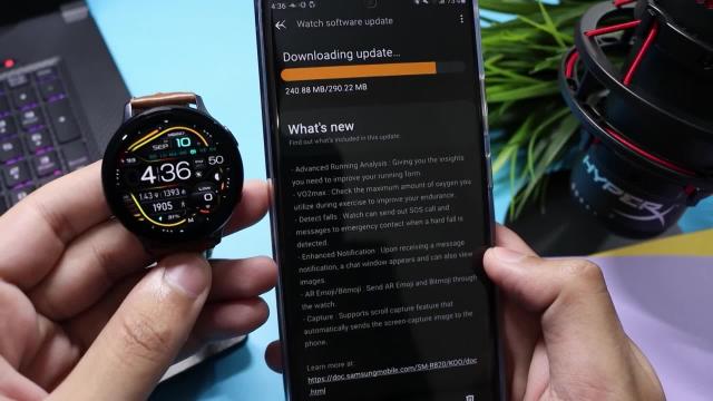 Samsung выпустила обновления для умных часов Galaxy Watch Active2