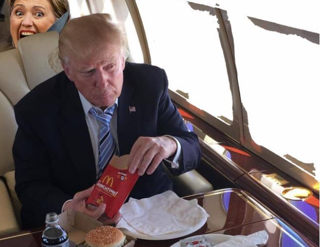 Блогеры смеются над Трампом, устроившим праздничный обед с едой из McDonald's