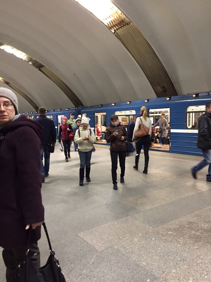 На синей ветке метро увеличели интервалы из-за сломавшегося состава