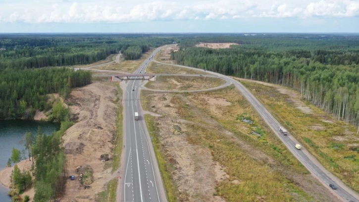 На 12-километровом участке трассы "Скандинавия" началась реконструкция 