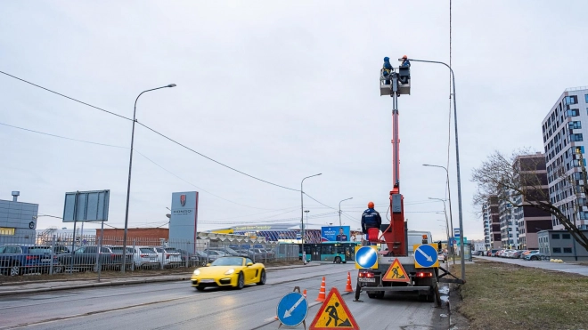Кузнецовскую улицу осветили более 220 новый светодиодных фонарей
