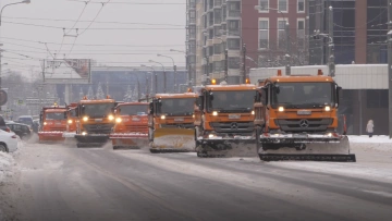После сильного снегопада улицы Петербурга приводят ...
