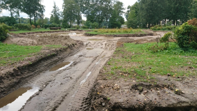 Реконструкция Заневского парка за 330 млн возмутила петербуржцев