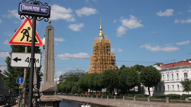 В Петербурге началась реставрация памятника "Колокольня Николо-Богоявленского Морского собора"