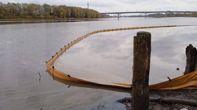Росприроднадзор возбудил дело о загрязнении реки Волхов в Новгороде нефтепродуктами  