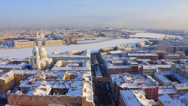 В Петербурге объявлен "желтый" уровень опасности из-за снега и гололеда