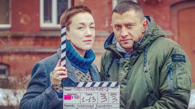 Дарья Мороз и Павел Прилучный породнились на съемках сериала "Преступление"