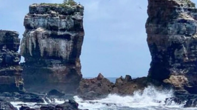 На Галапагосских островах обрушилась скала Арка Дарвина