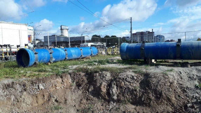 На проспекте Большевиков завершилась реконструкция водовода