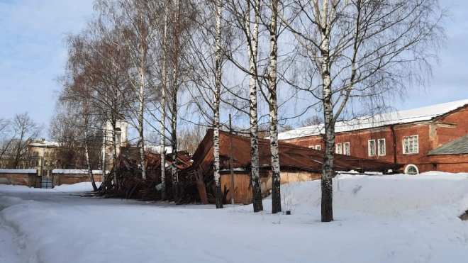 В Выборге обрушилась постройка, в которой находился Военный музей Карельского перешейка