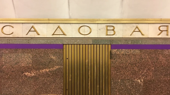 На станции метро "Садовая" человек упал на рельсы