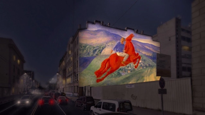 На фасадах петербургских домов появятся светопроекции картин из Русского музея