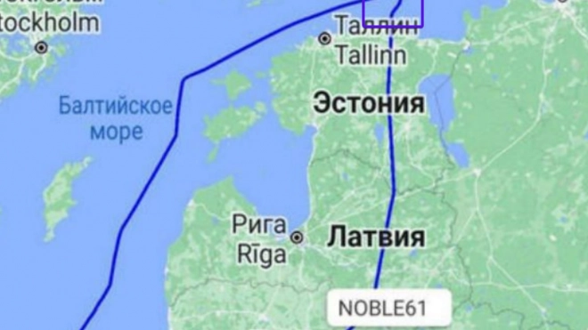 Американский бомбардировщик, способный нести ядерное оружие, 11 марта совершил маневр около Петербурга 