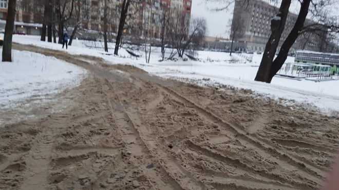 Владельцам частной территории на В.О. грозит штраф от 100 тысяч рублей за лед под снегом
