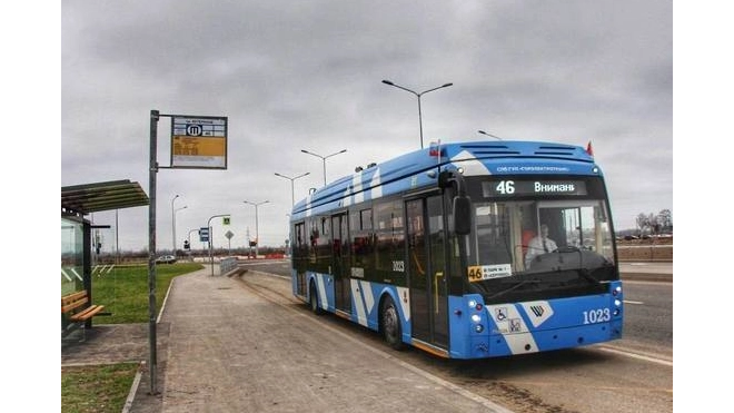Дополнительные троллейбусы вышли на маршрут №46 до ЖК "Солнечный город"