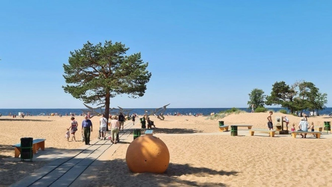 Благоустройство пляжа "Ласковый" завершат в середине августа