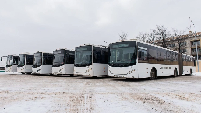 Из Петербурга в Псков переданы 10 пассажирских автобусов марки Volgabus