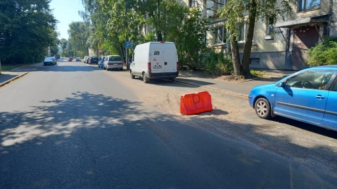 В Выборге продолжается дорожный ремонт на улице Сухова