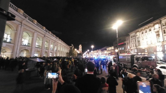Семь участников акции против мобилизации получили повестки в ИВС в Петербурге