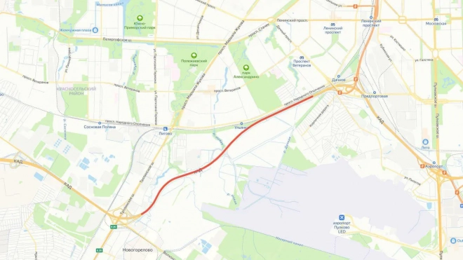 На КАД между развязками с ЗСД и Таллинским шоссе перекроют 2 полосы 