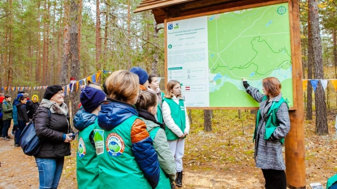 Экотропа "Лесные дали" открылась в природном заказнике Лужского района