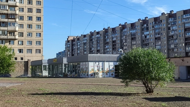 На месте пустыря на проспекте Большевиков сделали новое общественное пространство