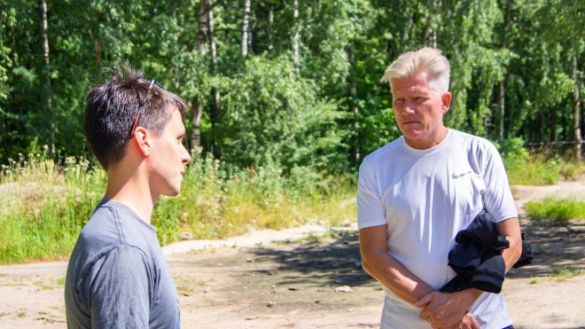 Дмитрий Васильев помог жителям Калининского района сохранить самодельную велоплощадку