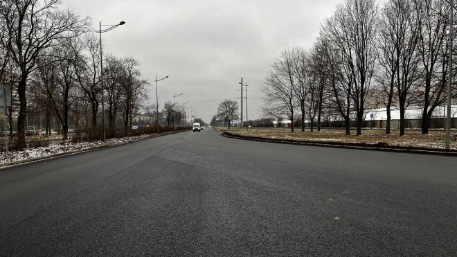 Ремонт дороги на на Витебском проспекте завершили раньше срока