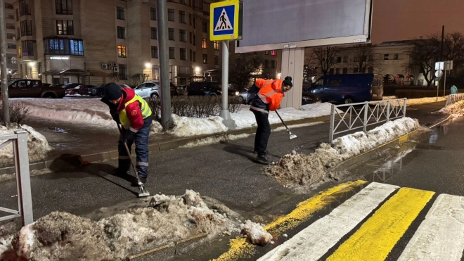 В Петербурге усилили контроль за состоянием дорог и тротуаров