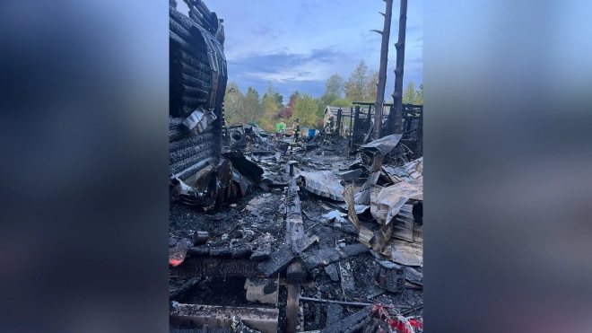 Прокуратура Петербурга заинтересовалась пожаром в частном доме в Красносельском районе
