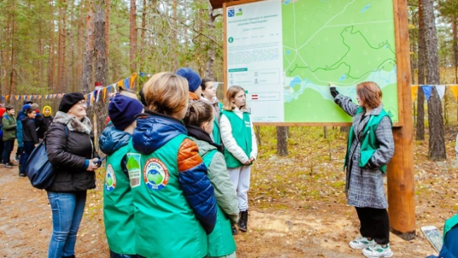 Экотропа "Лесные дали" открылась в природном заказнике Лужского района Ленобласти