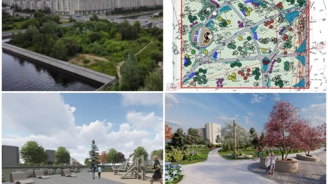Парк на Смоленке начали возводить в Петербурге