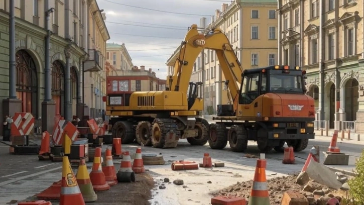 Движение на Большой Морской улице в Петербурге ограничат на 2,5 года