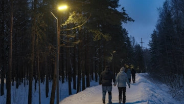 В парке Сосновка появилось около 1700 новых фонарей