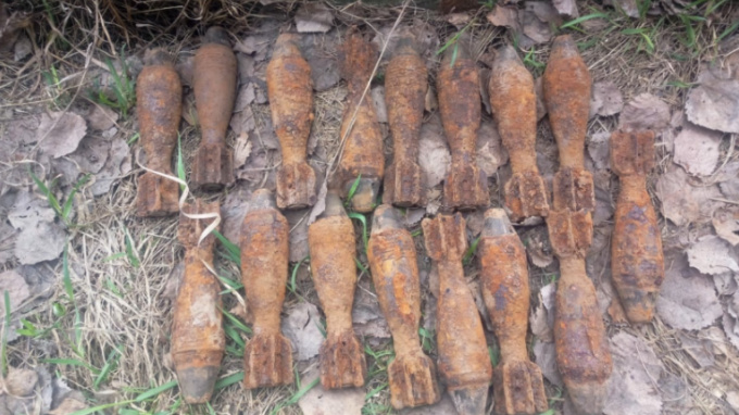 У заправки на севере Петербурга нашли 16 минометных снарядов