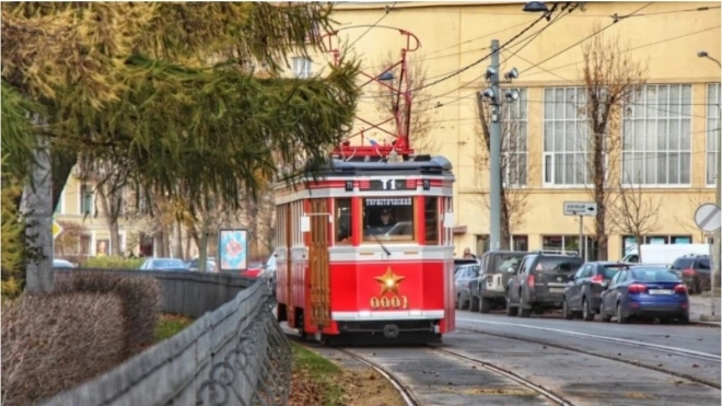 В ночь с 21 на 22 мая в Петербурге будет курсировать туристический трамвайный шаттл