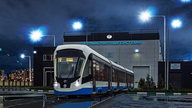 В марте в Петербурге появятся первые в России алюминиевые трамваи