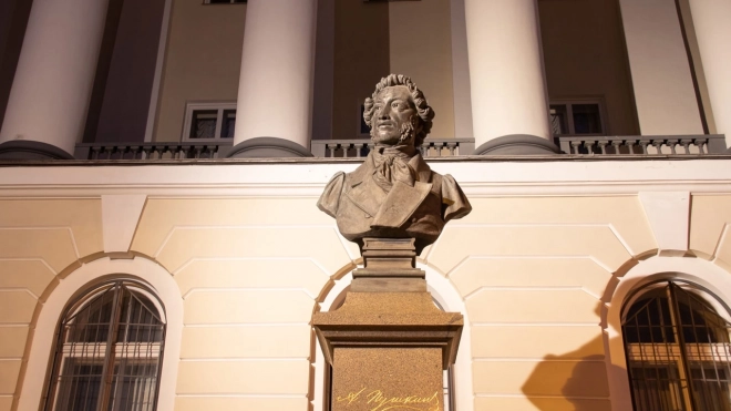 В Петербурге 70 памятников и скульптур получили новую подсветку
