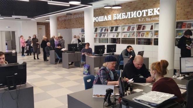 После реновации на Гражданском проспекте открыли две библиотеки