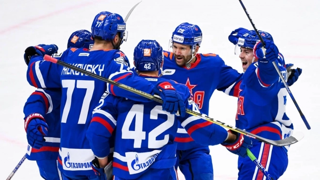 В Петербурге СКА одержал победу над московским "Динамо" со счетом 5:3