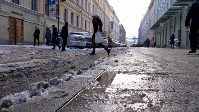 В Петербурге за вчерашний день снежный покров увеличился на 2-4 см