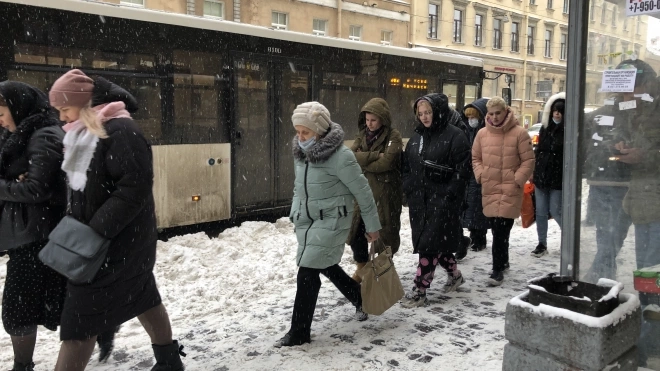 Антициклон с северо-востока даст отдохнуть Петербургу от снегопада