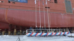 На Выборгском судостроительном заводе состоялся спуск траулера "Красное море" для Архангельского флота