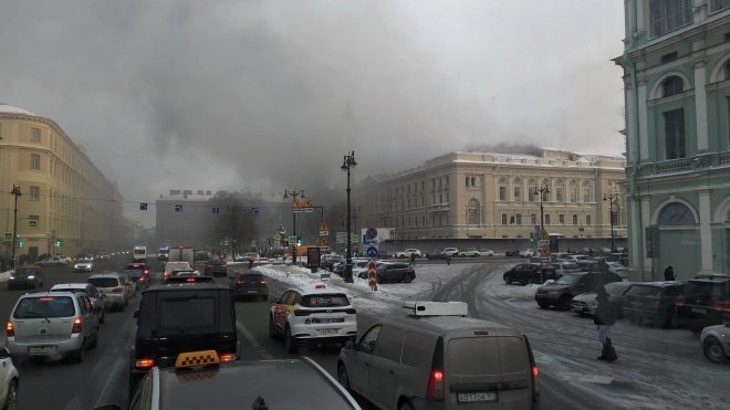 В Петербурге горит реставрируемое здание консерватории им. Римского-Корсакова