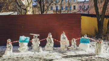Жители Адмиралтейского района выступают против строительства бизнес-центра 