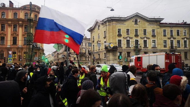 В митинге в Петербурге приняли участие порядка 4,5 тыс. человек