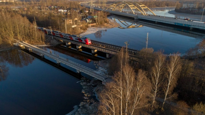 Пригородные поезда Петербурга перевезли более 1 млн пассажиров в праздники 