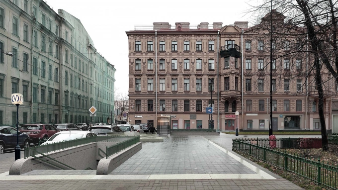 Петербуржцы выбрали вариант расположения вестибюля станции метро 