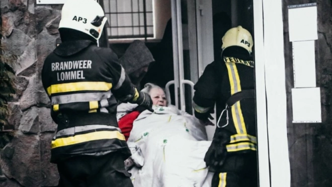 В Киеве загорелся дом престарелых