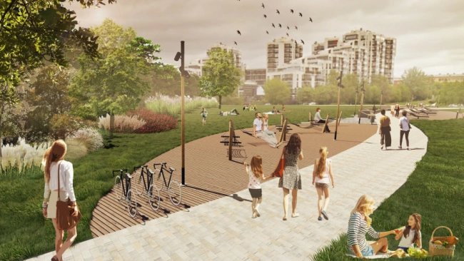 Стало известно, как будет выглядеть новое общественное пространство у реки Карповки